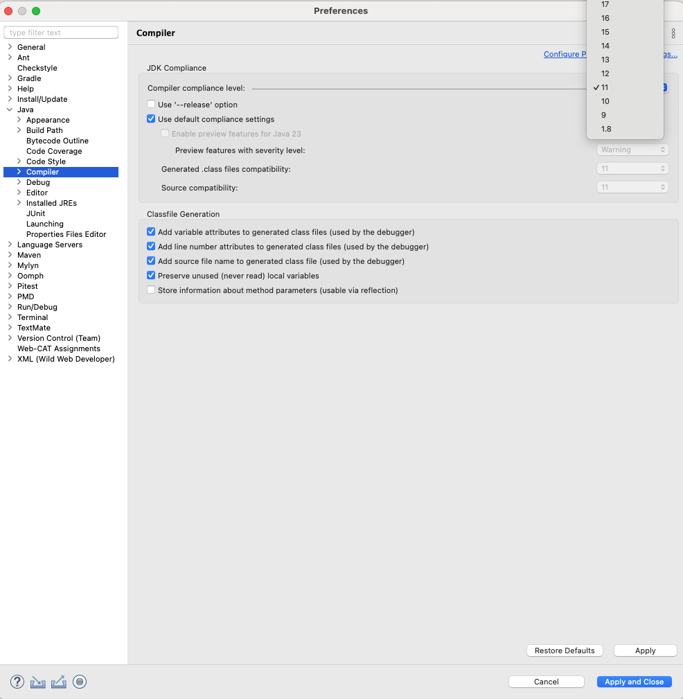 CompilerCompliance